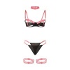 Subblime Fluorescent Pink Bra Set Necklace L/XL
