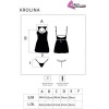 Livco Corsetti Krolina Chemise and Thong Set, Black L/XL