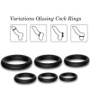 Armony Lock Rings Silicone Black