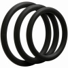 Afbeelding van Doc Johnson - OptiMALE 3 C-Ring Set Dun - Zwart