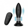 Mr Play Anal Plug with Rotating Balls, Remote