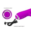 Pretty Love Rachel Rechargeable Vibrator Suction Purple