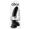 King Cock Dildo Black Balls 22.9 CM
