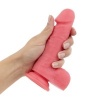 Afbeelding van EasyToys Dildo - With Balls Coral Pink - 17,5 cm