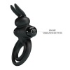 Pretty Love Black Rabbit Vibrator Ring III
