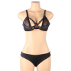 Subblime Two-Piece Transparent Bra and Panties Set S/M