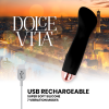 Dolce Vita One Rechargeable Vibrator Black 7-Speed