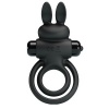 Pretty Love Black Rabbit Vibrator Ring III