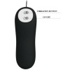 Anal Plug Anchor Form Silicone 12 Vibration Modes Black