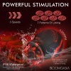 Afbeelding van BLOOMGASM - Black Kiss Rimmende Roos Vibrator - Rood/Zwart