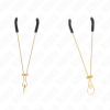 KINK Thin Nipple Clamps Gold 7cm