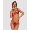 Afbeelding van Obsessive - Luise Sublim 2-delige Open Set - Rood