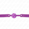 Kink Breathable Ball Gag, Purple, 4.5cm, 65x2.5cm