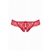 Afbeelding van Christine - Kanten String Met Open Kruisje Marzia - Rood