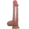 Pretty Love Sliding Skin Dildo Brown 24 CM