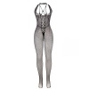 Subblime Long Fishnet Bodystocking with Chest and Back Straps