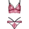 Leg Avenue 81623 Bra + Thong Set Burgundy Size S