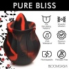Afbeelding van BLOOMGASM - Black Kiss Rimmende Roos Vibrator - Rood/Zwart
