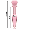 Nebula Series Model 7 Anal Plug Glass Pink 13.5cm
