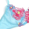 Subblime Flower Embroidered Bra & Garter Set Pink S/M