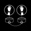Fetish Submissive Vegan Leather Handcuffs