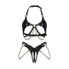 Afbeelding van Obsessive - Anyya 2-delige Open Set - Zwart