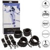 CALEXOTICS Nocturnal Bed Restraints Leather Adjustable Black