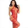 Leg Avenue Bodystocking Halter Red Hearts