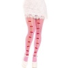 Leg Avenue Heart & Bows Fishnet Stockings Pink