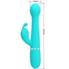 Pretty Love Dejon Rabbit Vibrator 3-in-1 Aqua Green