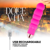 Dolce Vita Six Rechargeable Vibrator Pink 7-Speed