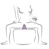Rocks-Off Ruby Glow Purple Sit-On Vibrator