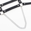 Subblime Leather Harness Straps Chain Details
