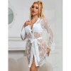 Subblime Long Sleeve Nightgown Floral White S/M