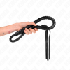 Kink Long Whip With Beads 110 Cm