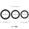 Armony Triple Silicone Ring Black
