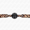 Kink Breathable Ball Gag, Leopard, 4.5cm, 65x2.5cm
