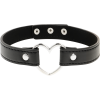 Coquette Chic Desire Vegan Leather Heart Necklace