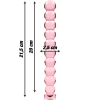 Nebula Series Model 22 Pink Glass Dildo 21.5cm