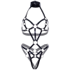 Leg Avenue Patent Leather Body Harness Black L