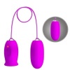 Pretty Love Daisy Purple Dual Egg Rechargeable Vibrator
