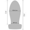 Hidden Desire Extreme Heavy Anal Stretcher Plug Large