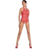 Passion Woman Bs087 Red Bodystocking One Size