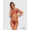 Afbeelding van Obsessive - Luise Sublim 2-delige Open Set - Rood