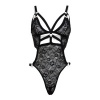 Afbeelding van Christine - Exclusieve body met open kruis Giselle - Zwart