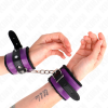 Kink Premium Fur Lined Restraints, Black/Purple