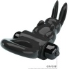 Pretty Love Exciting Rabbit Vibrating Ring, Black
