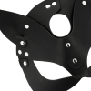 Coquette Chic Desire Vegan Leather Mask with Bunny Ears