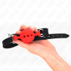 Kink Full Silicone Ball Gag, Size M, 4.5cm, Red