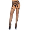 Leg Avenue Industrial Net Stockings O-Ring Garter - One Size